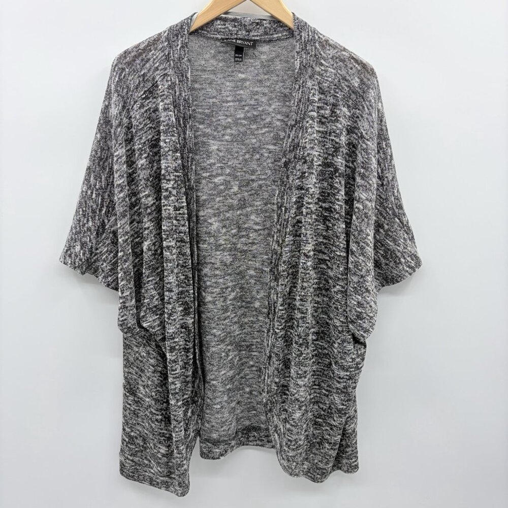 Lane Bryant Womens Plus‎ Size 22/24 Cocoon Short Sleeve Cardigan Sweater 261